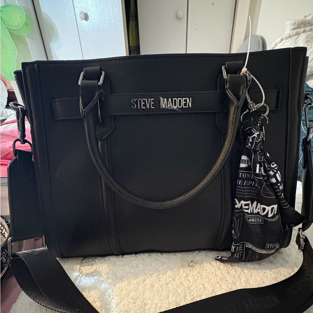 Steve Madden Elegant Black Satchel